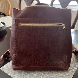 Portland leather backpack